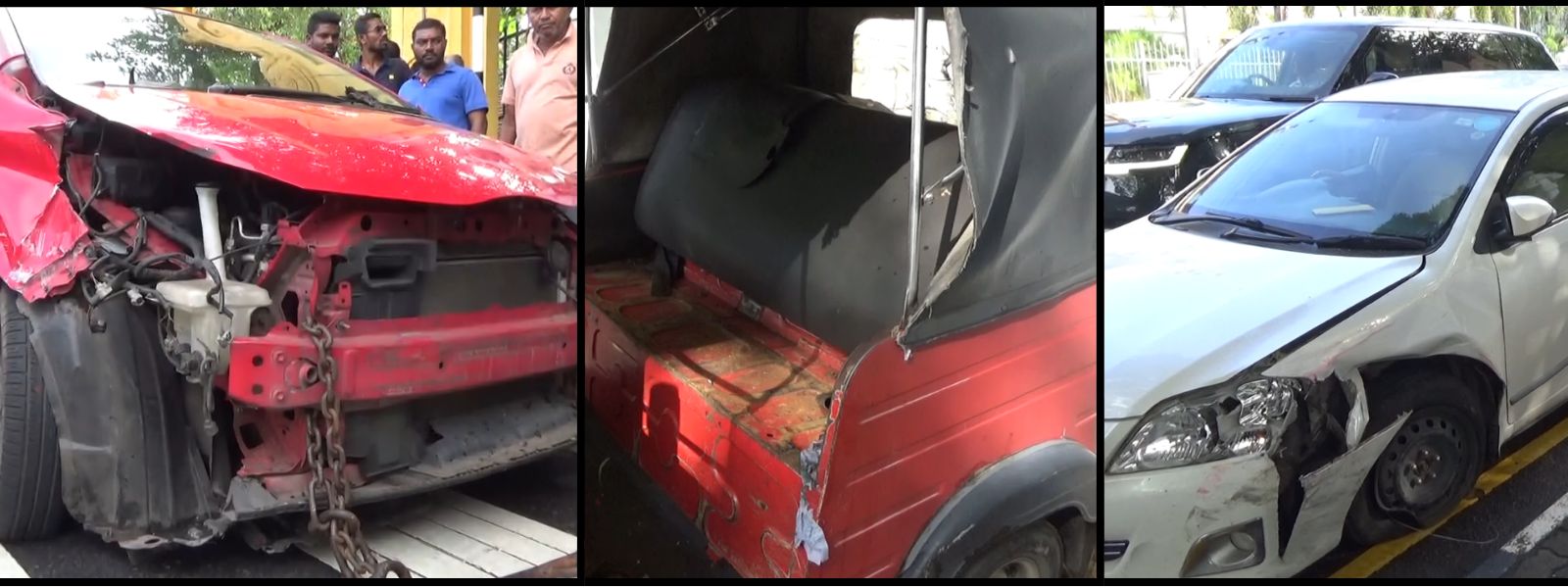 Four Injured in Nawala Multi-Vehicle Crash